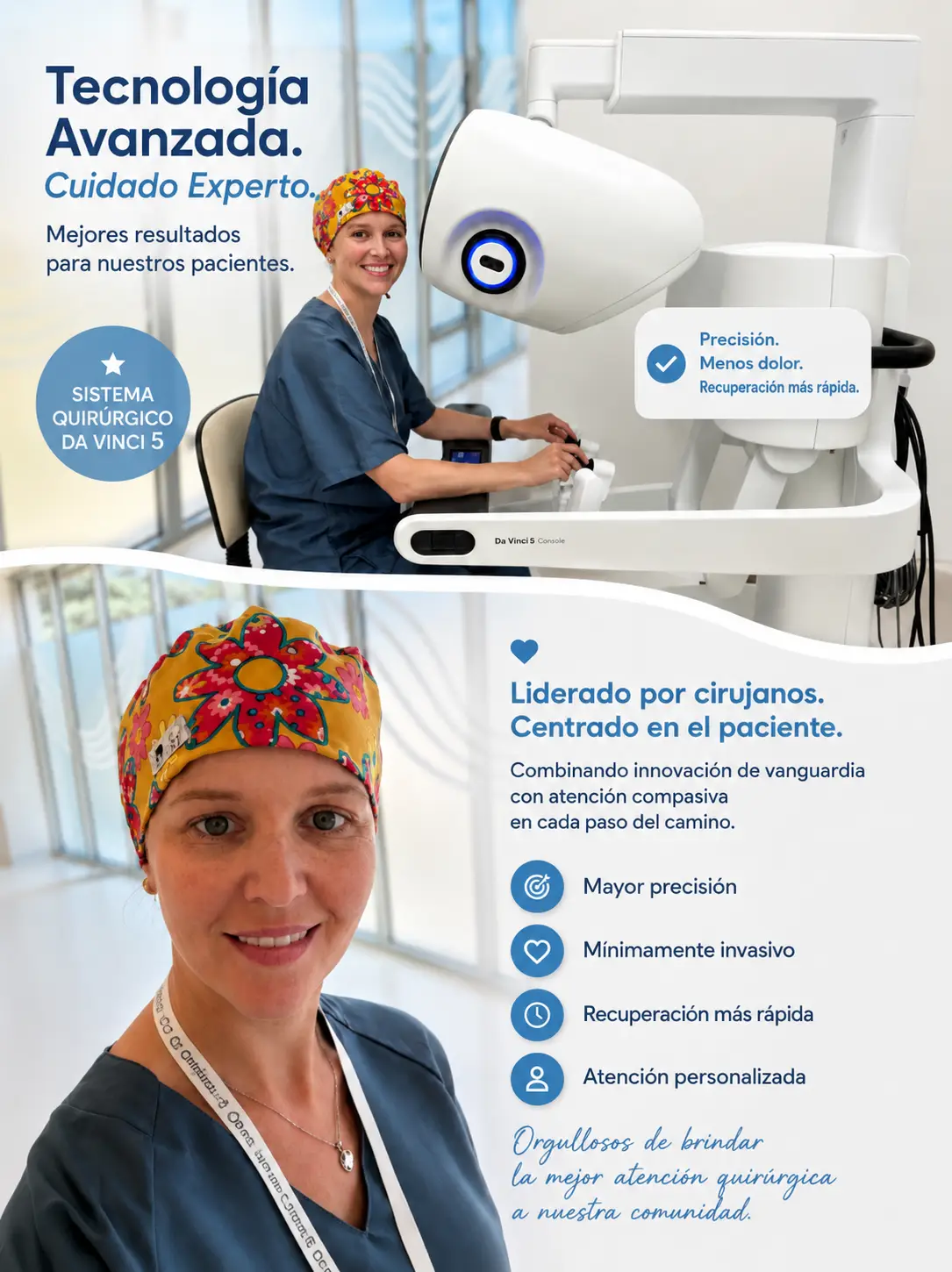 Cirugía robótica Da Vinci en cáncer colorrectal