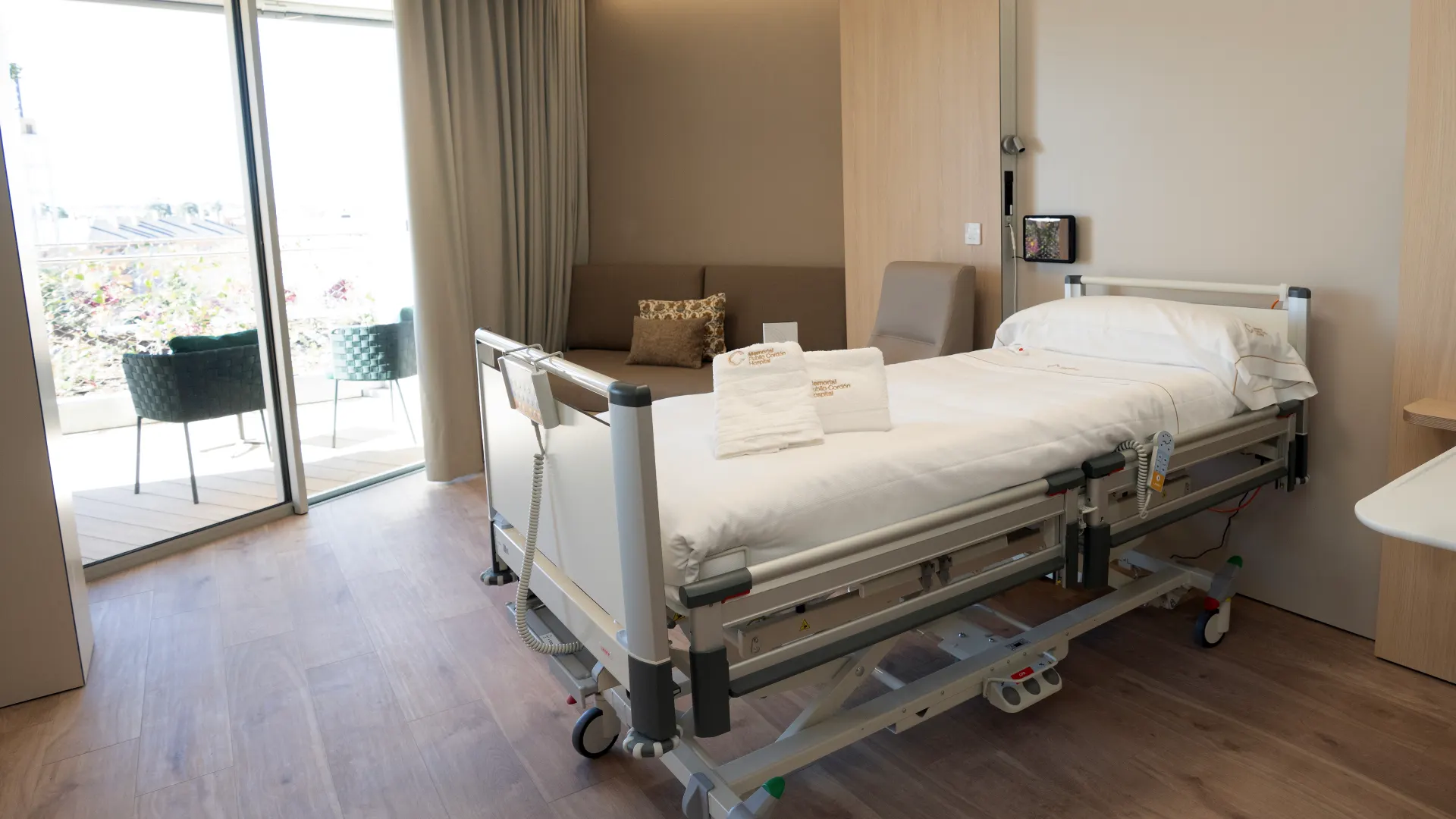 Habitación individual del Hospital Memorial Publio Cordón con vistas