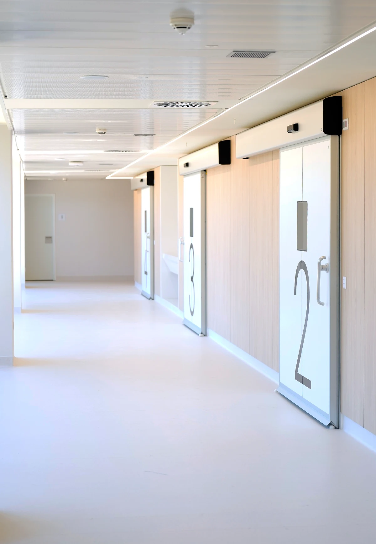 Pasillo del área quirúrgica del hospital